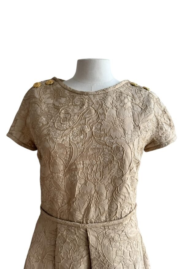 TORY BURCH - GOLD EMBROIDERY DRESS - Image 7